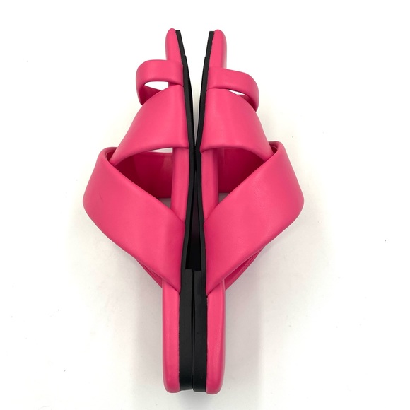 Open Edit Otto Slide Sandal In Pink Shock - Picture 8 of 10